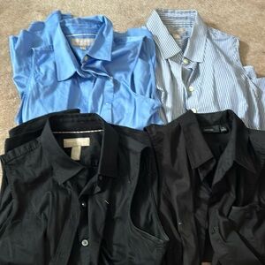 Four sleeveless blouses
